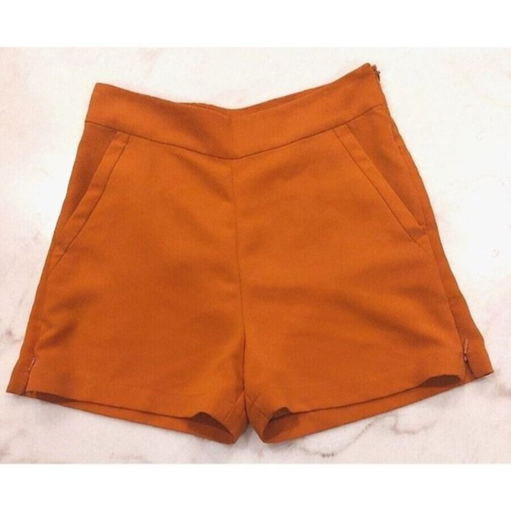 Antonio Melani High Waist Shorts Side‎ Zip Size 4
